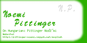 noemi pittinger business card